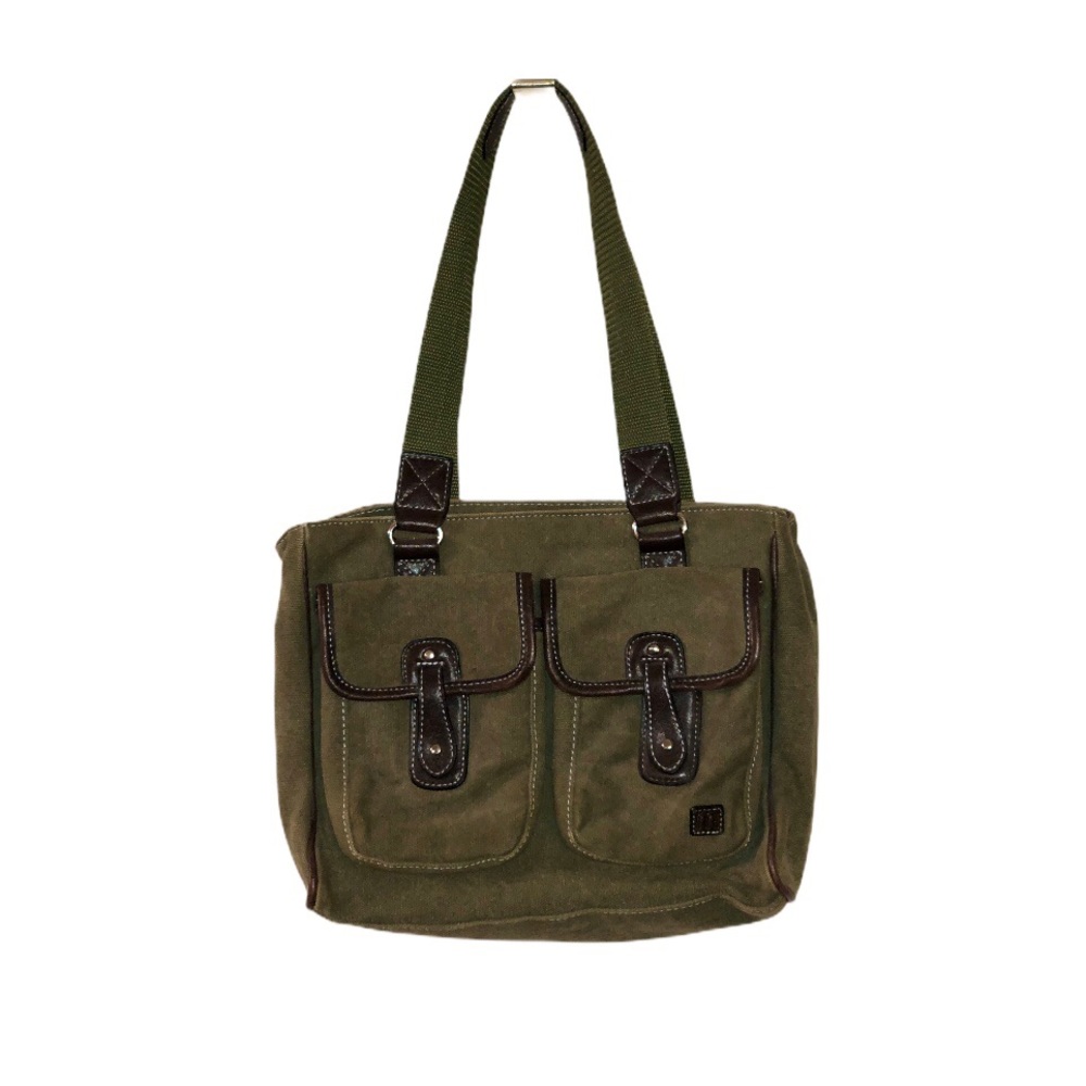 NWOT - Khaki Bag w/ Front Pockets, Cotton